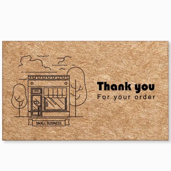NEW 30 PCS THANK YOU FOR YOUR ORDER SMALL BUSINESS APPRECIATION CARDS - Picture 1 of 1